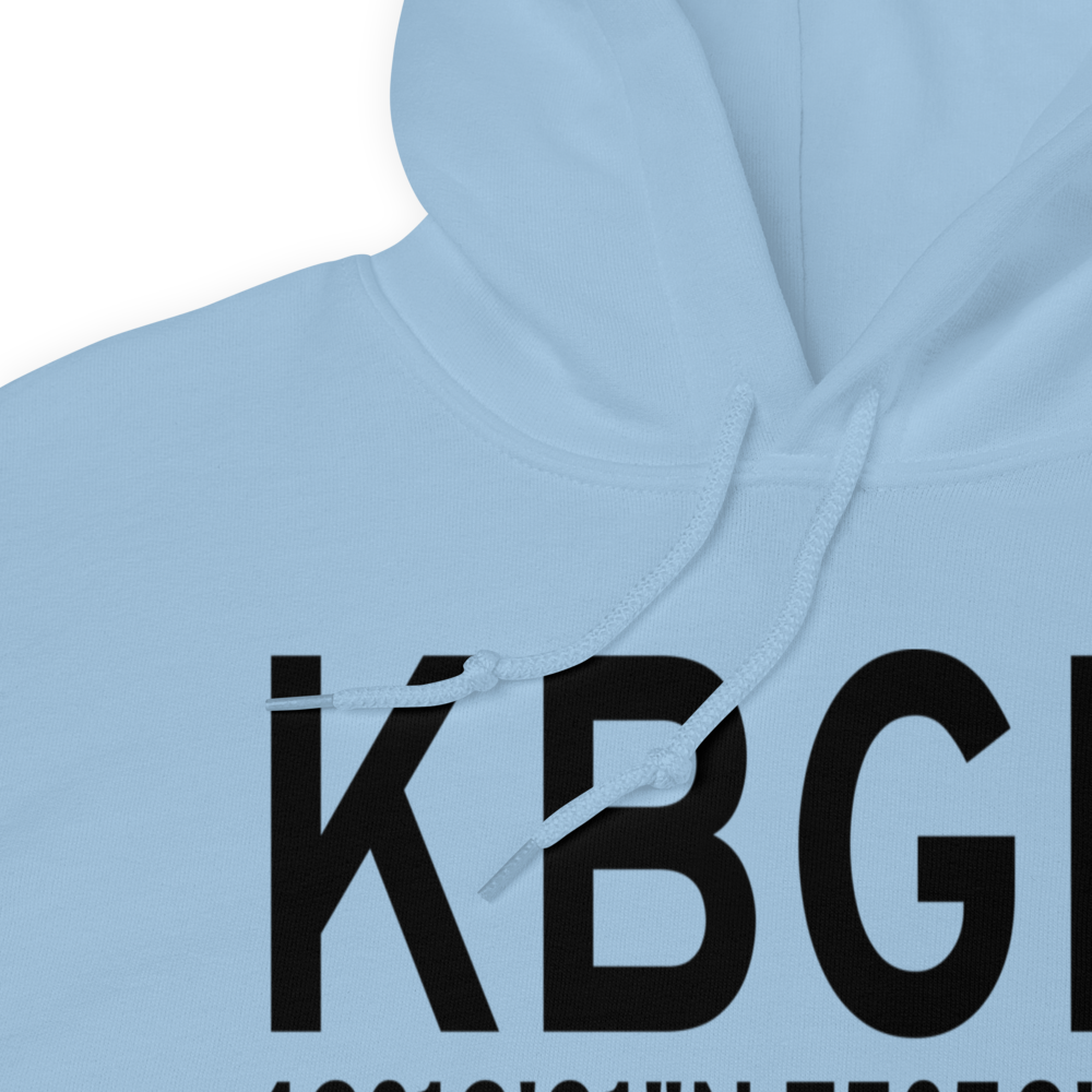 Greater Binghamton/Edwin A Link field (KBGM) ICAO Hoodie Sweatshirt 