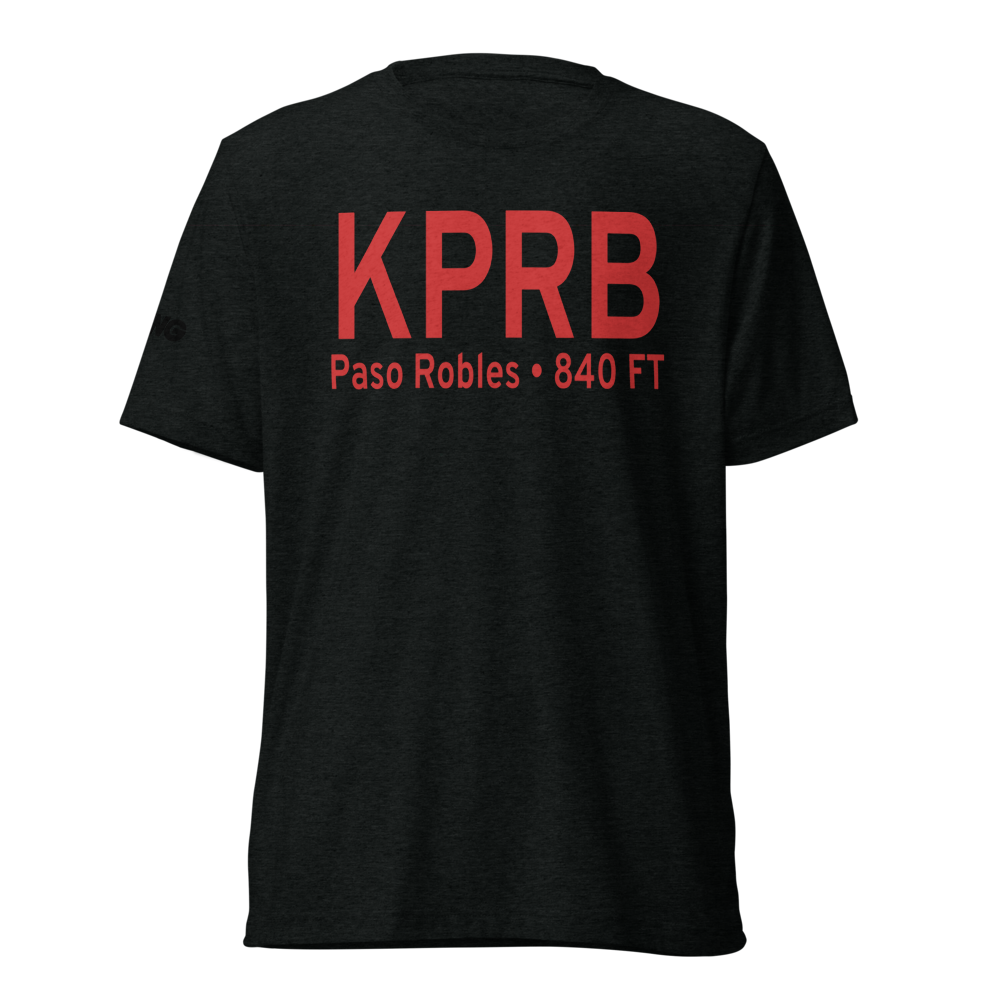 Paso Robles Municipal Airport (KPRB) ICAO Tri-blend T-Shirt 