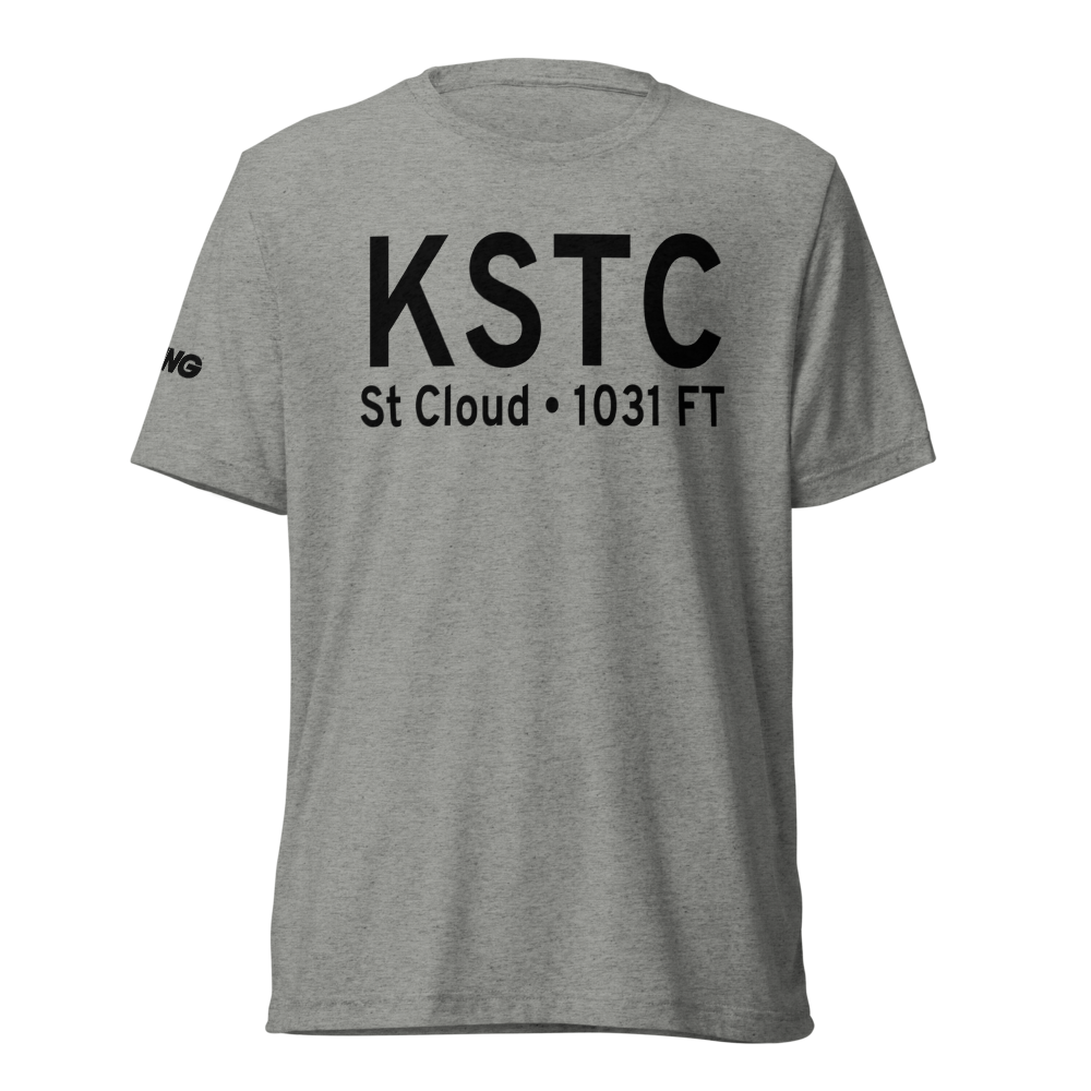 St Cloud Regional Airport (KSTC) ICAO Tri-blend T-Shirt 