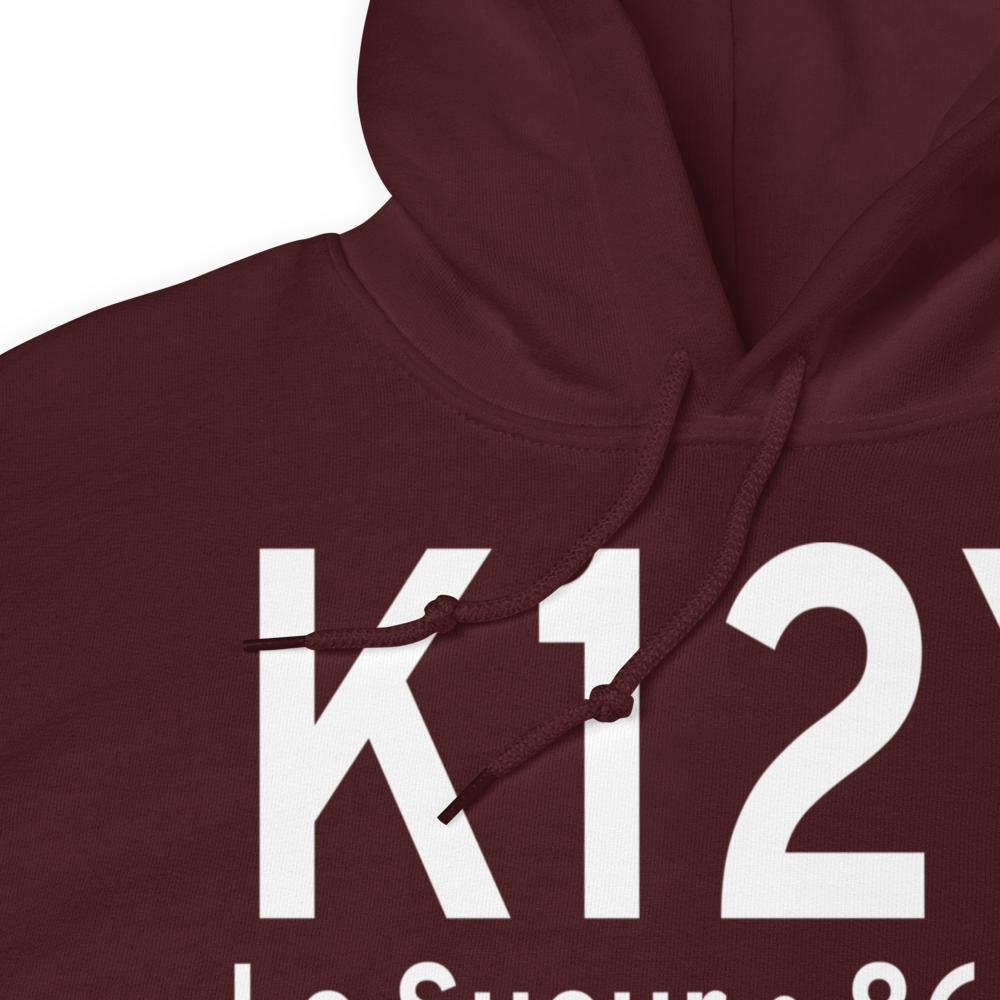 Le Sueur Municipal Airport (K12Y) ICAO Hoodie Sweatshirt 