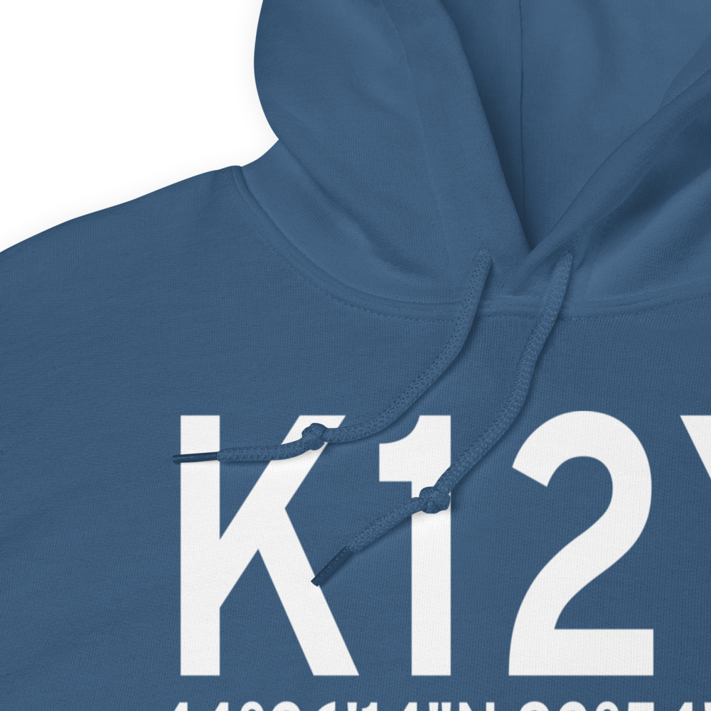 Le Sueur Municipal Airport (K12Y) ICAO Hoodie Sweatshirt 