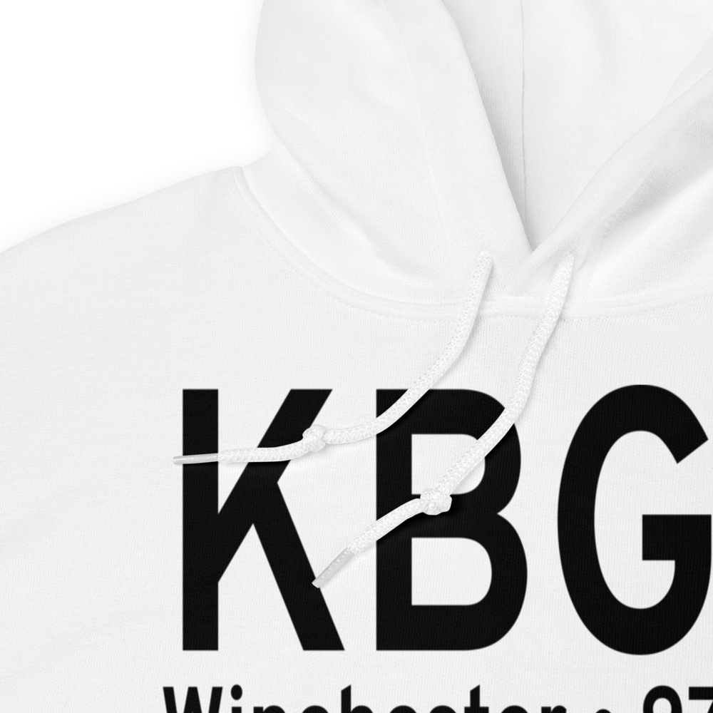 Winchester Municipal Airport (KBGF) ICAO Hoodie Sweatshirt 