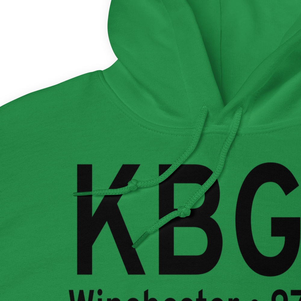 Winchester Municipal Airport (KBGF) ICAO Hoodie Sweatshirt 