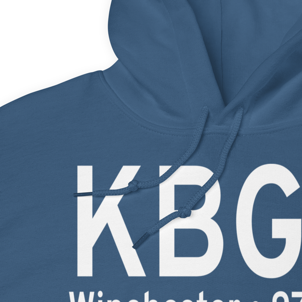 Winchester Municipal Airport (KBGF) ICAO Hoodie Sweatshirt 