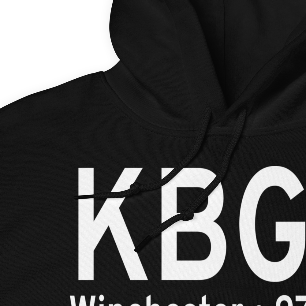 Winchester Municipal Airport (KBGF) ICAO Hoodie Sweatshirt 