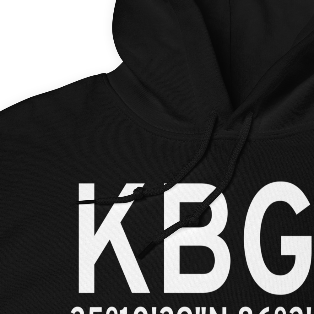 Winchester Municipal Airport (KBGF) ICAO Hoodie Sweatshirt 