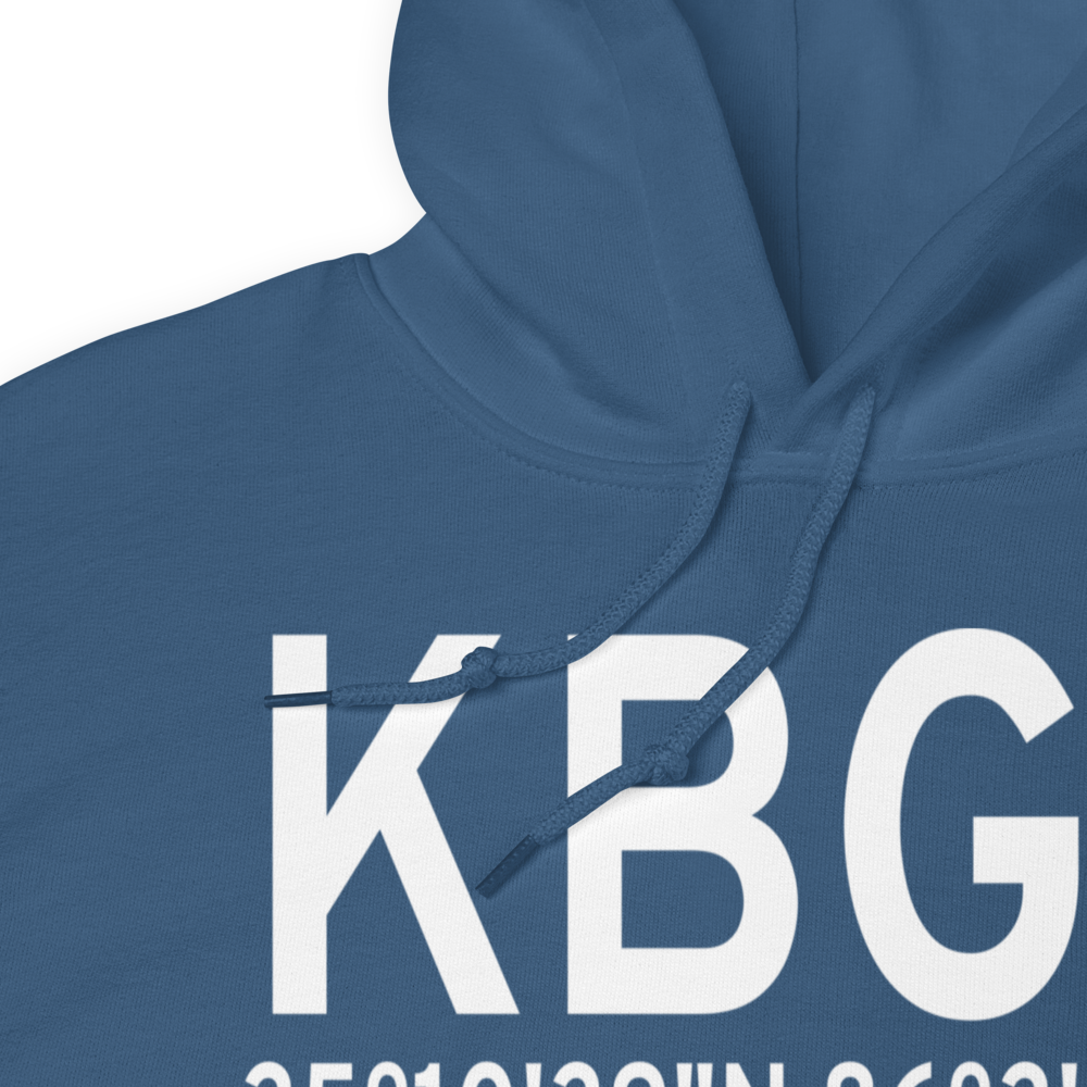 Winchester Municipal Airport (KBGF) ICAO Hoodie Sweatshirt 