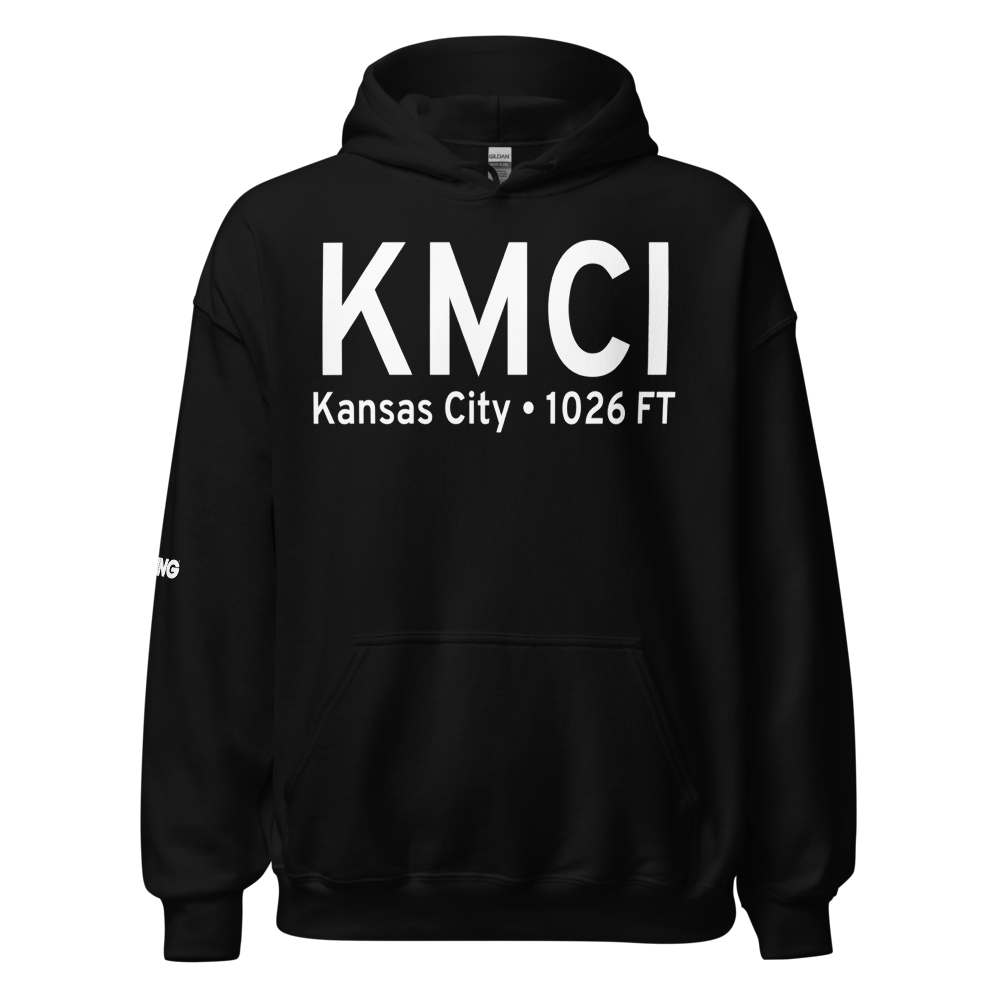 Kansas City International Airport (KMCI) ICAO Hoodie Sweatshirt 