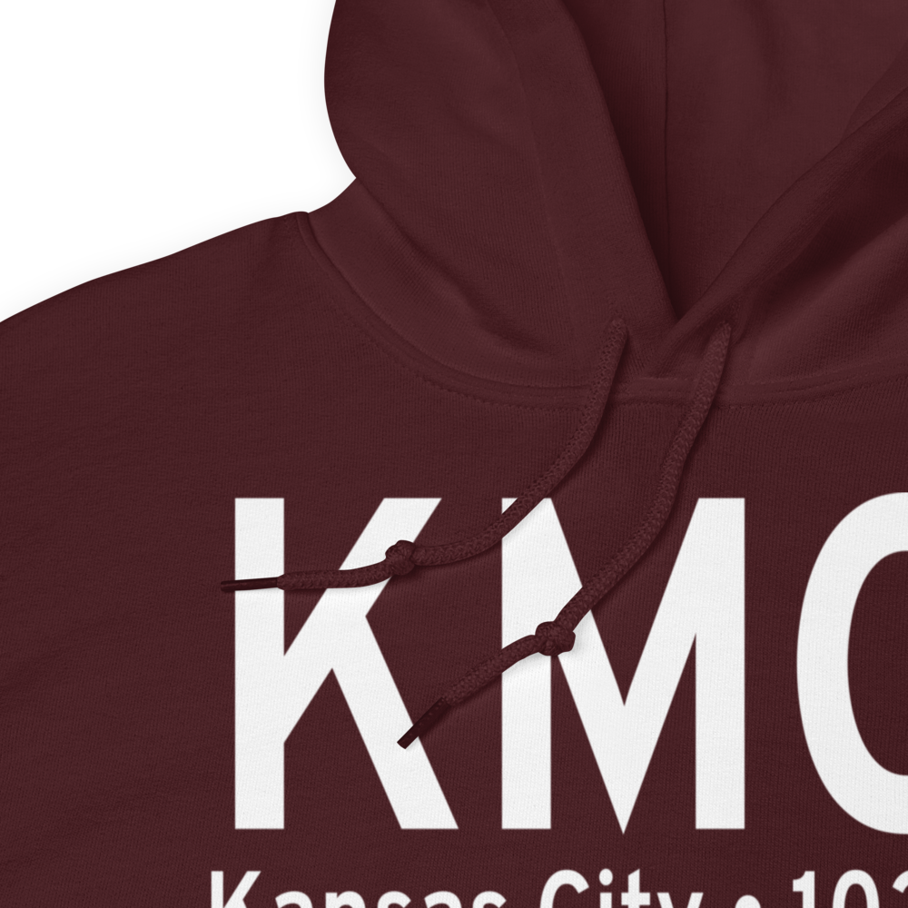 Kansas City International Airport (KMCI) ICAO Hoodie Sweatshirt 