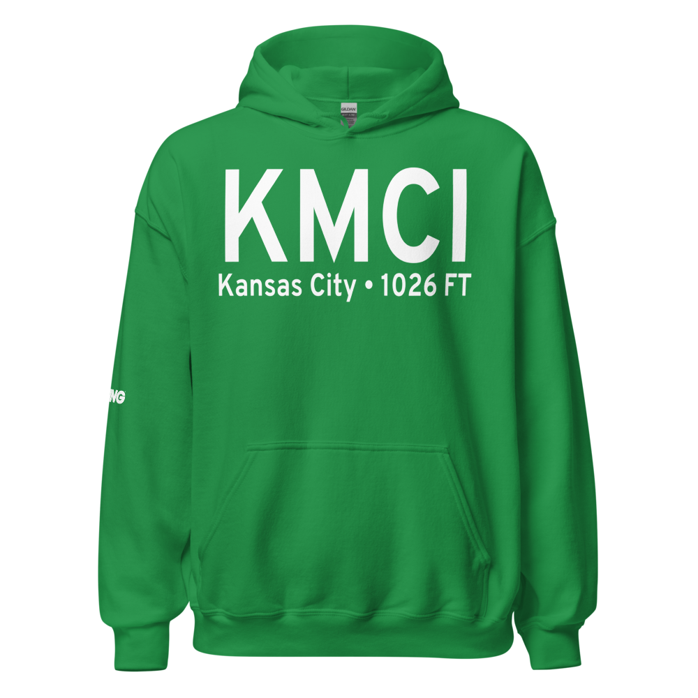 Kansas City International Airport (KMCI) ICAO Hoodie Sweatshirt 