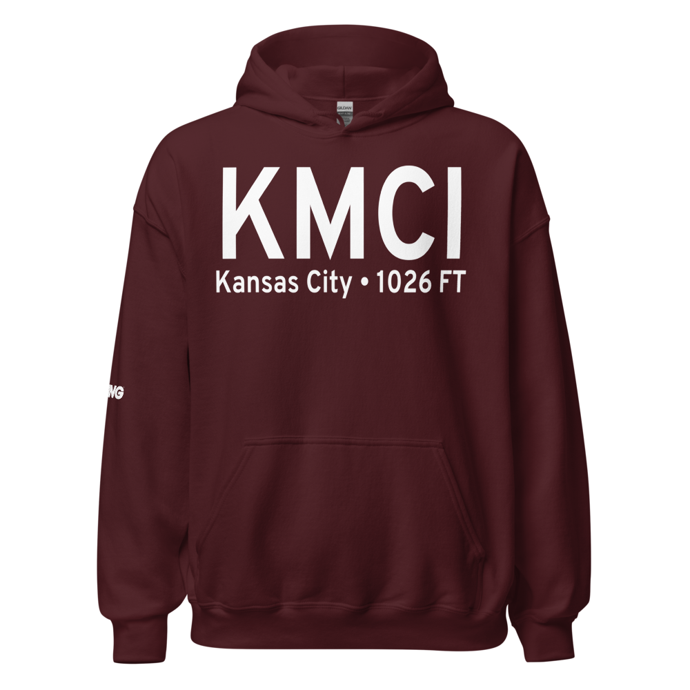 Kansas City International Airport (KMCI) ICAO Hoodie Sweatshirt 