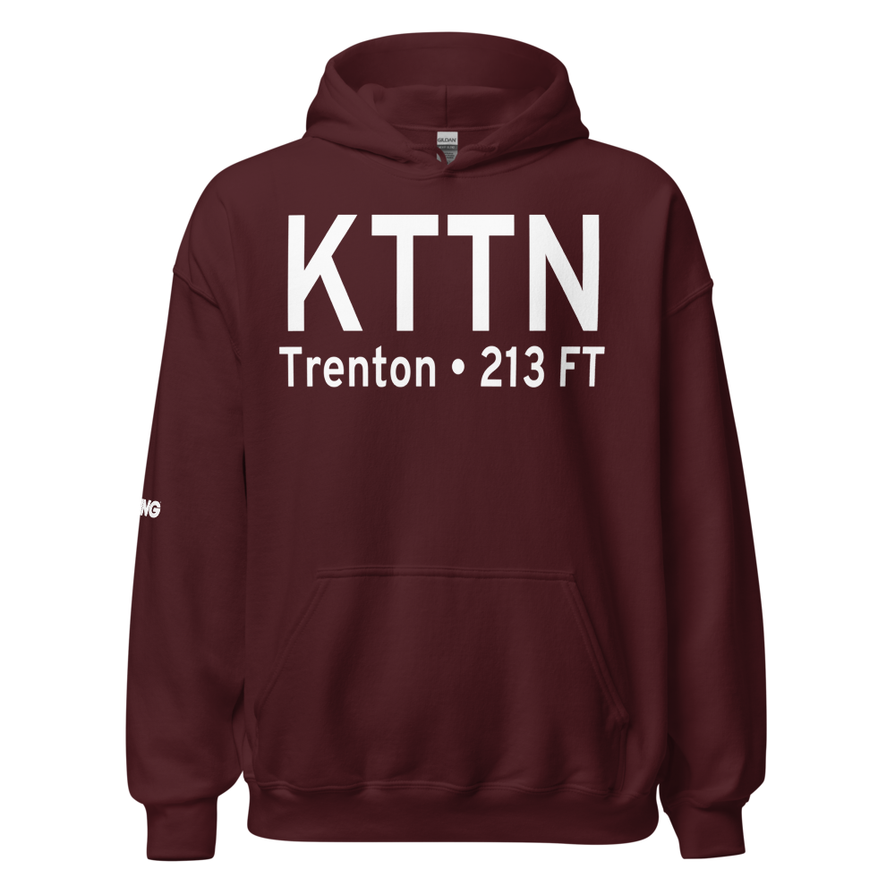 Trenton Mercer Airport (KTTN) ICAO Hoodie Sweatshirt 