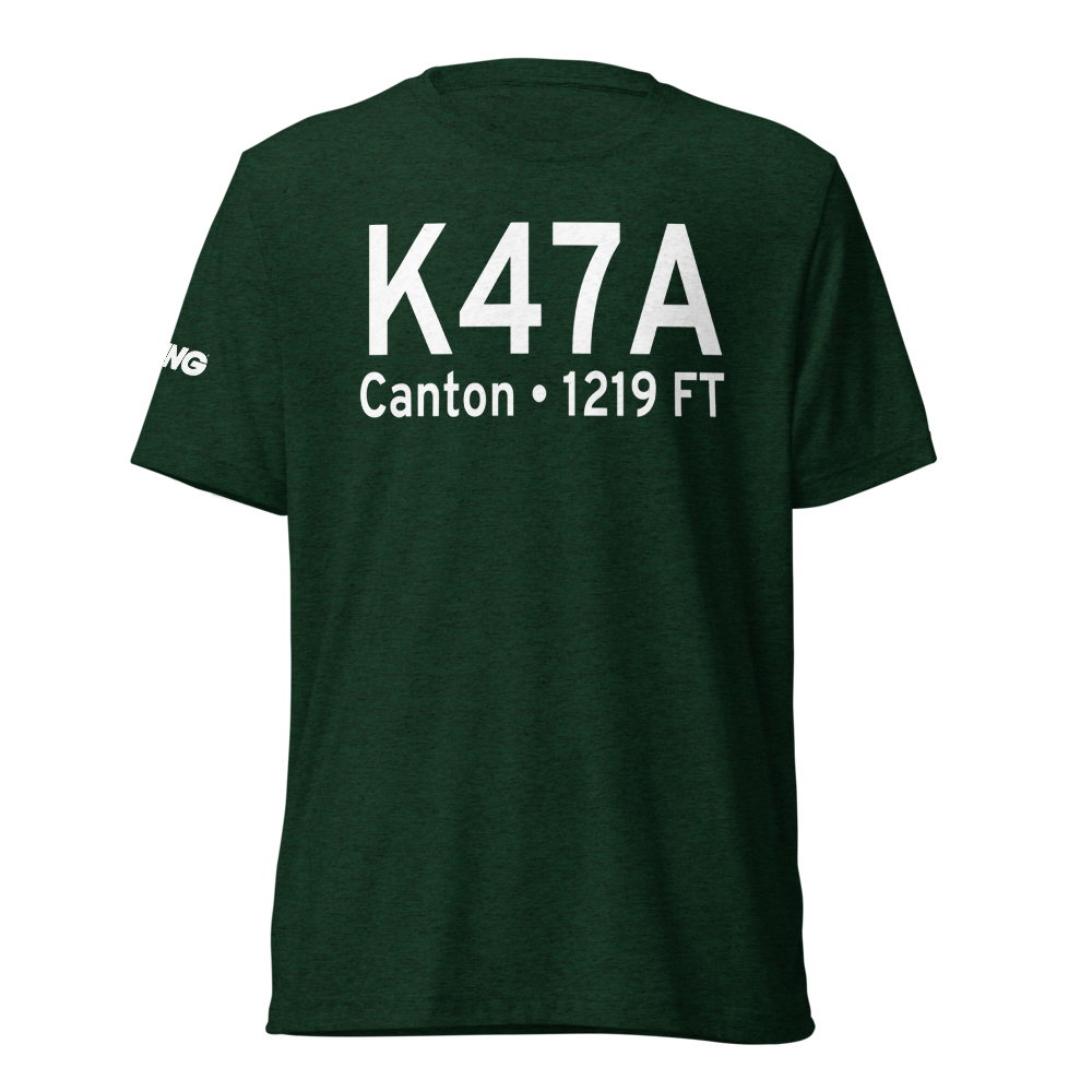 Cherokee County Airport (K47A) ICAO Tri-blend T-Shirt 