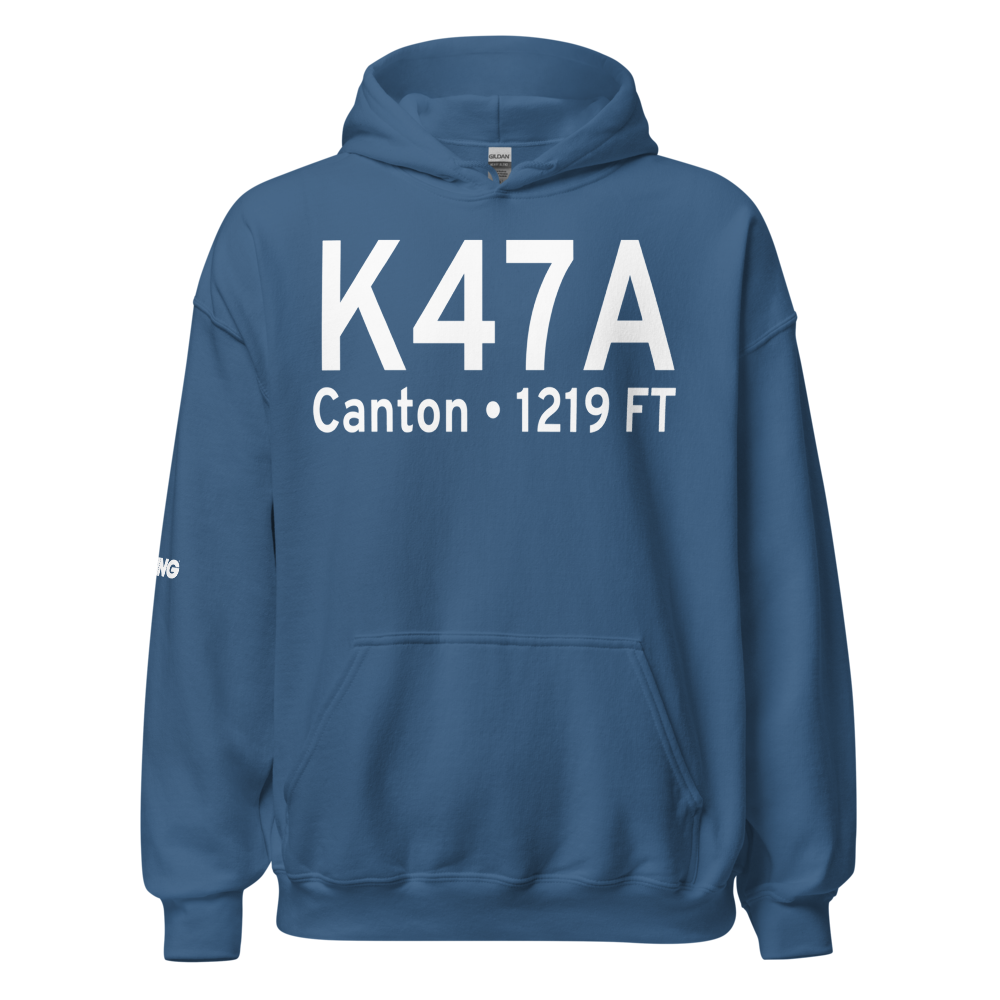 Cherokee County Airport (K47A) ICAO Hoodie Sweatshirt 