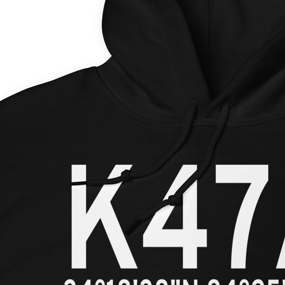 Cherokee County Airport (K47A) ICAO Hoodie Sweatshirt 