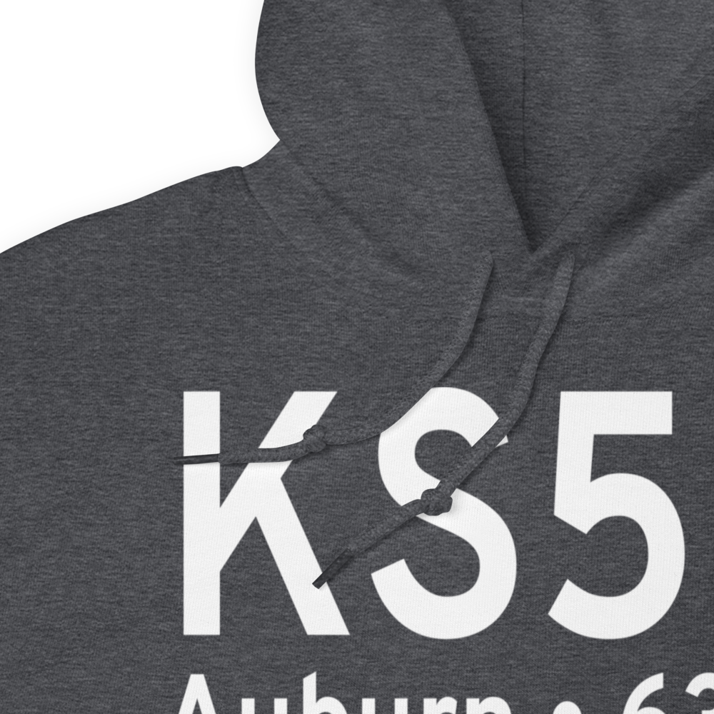 Auburn Municipal Airport (KS50) ICAO Hoodie Sweatshirt 
