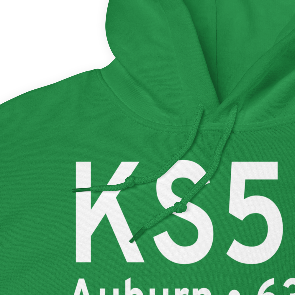 Auburn Municipal Airport (KS50) ICAO Hoodie Sweatshirt 