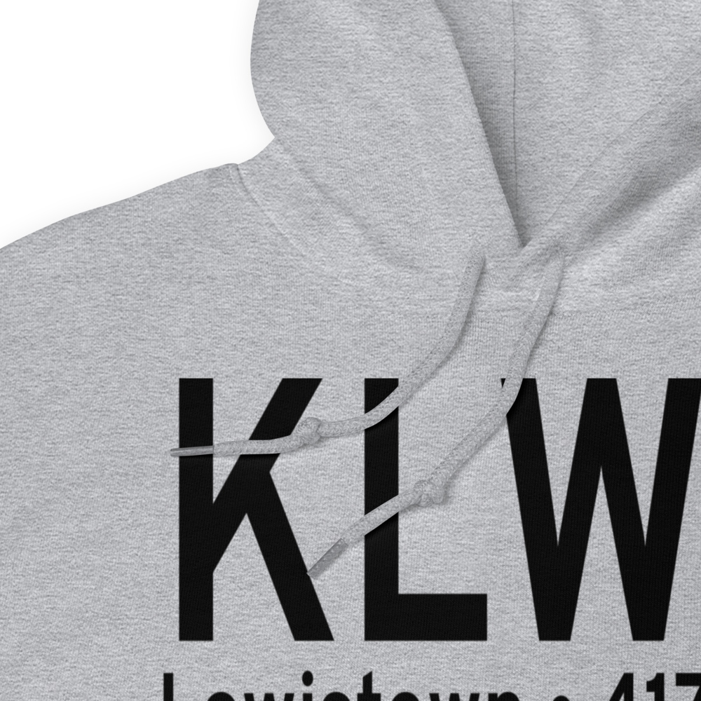Lewistown Municipal Airport (KLWT) ICAO Hoodie Sweatshirt 