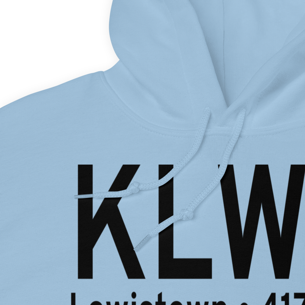 Lewistown Municipal Airport (KLWT) ICAO Hoodie Sweatshirt 