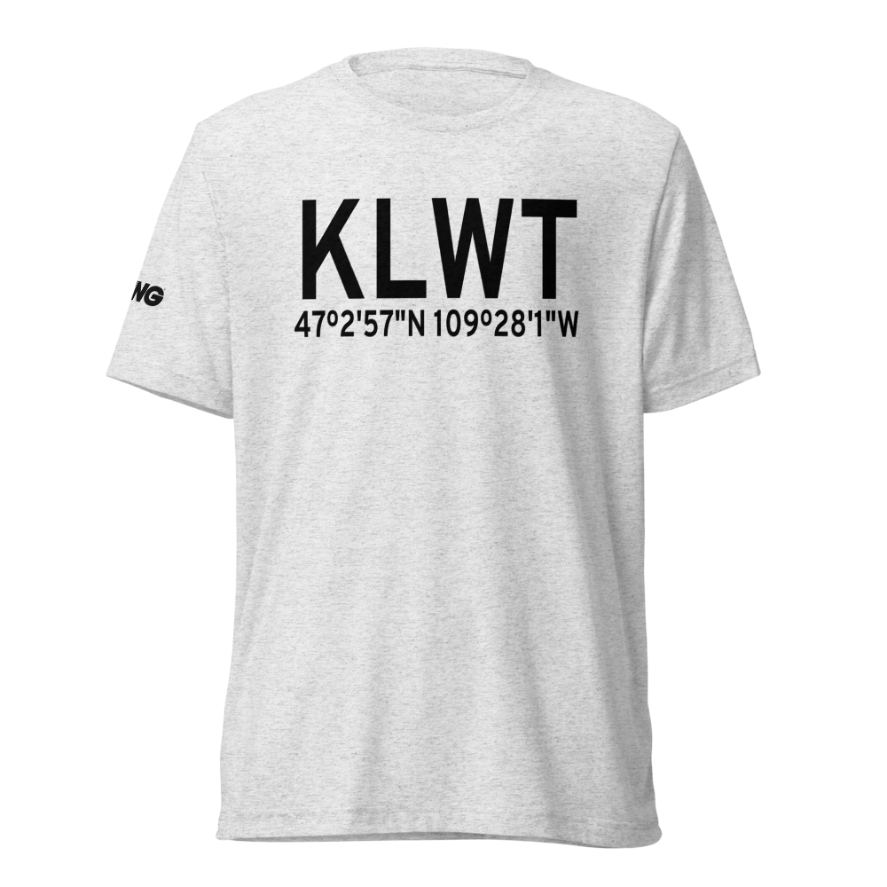 Lewistown Municipal Airport (KLWT) ICAO Tri-blend T-Shirt 