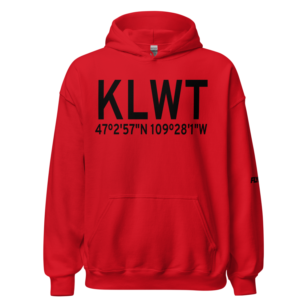 Lewistown Municipal Airport (KLWT) ICAO Hoodie Sweatshirt 
