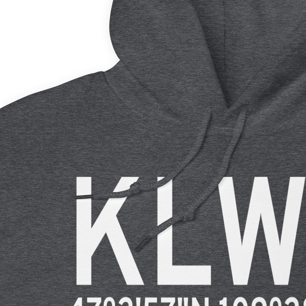 Lewistown Municipal Airport (KLWT) ICAO Hoodie Sweatshirt 