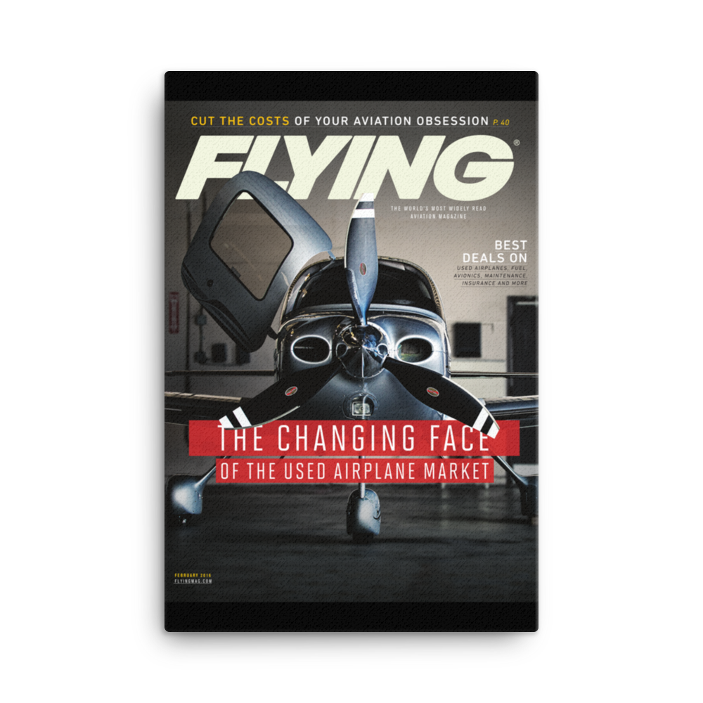 FLYING Magazine Cover Print - February 2016 24×36 Canvas - FLYING Cover ...