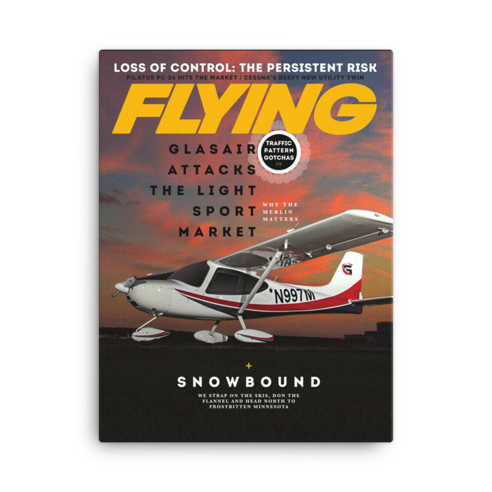 FLYING Magazine Cover Print - February 2018 18×24 Canvas - FLYING Cover ...