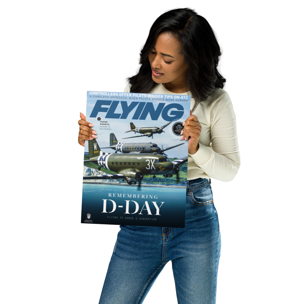 FLYING Magazine Cover Print - October 2019 11×14 Metal Print 