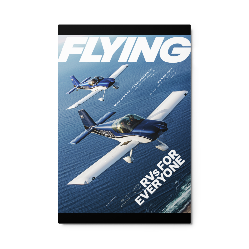 FLYING Magazine Cover Print - September 2020 24×36 Metal Print 