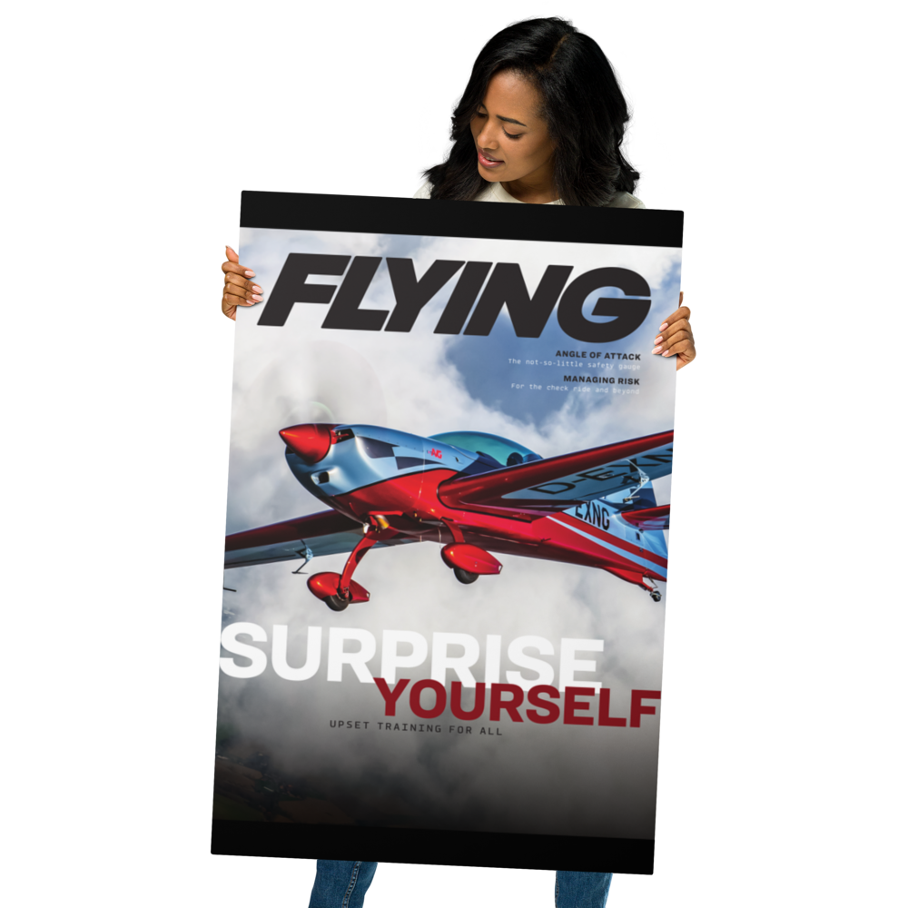 FLYING Magazine Cover Print - December 2020 24×36 Metal Print 