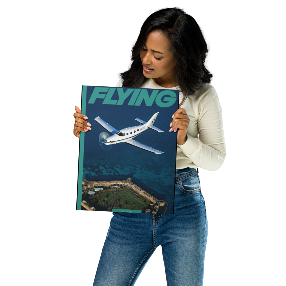 FLYING Magazine Cover Print - December 2022 11×14 Metal Print 
