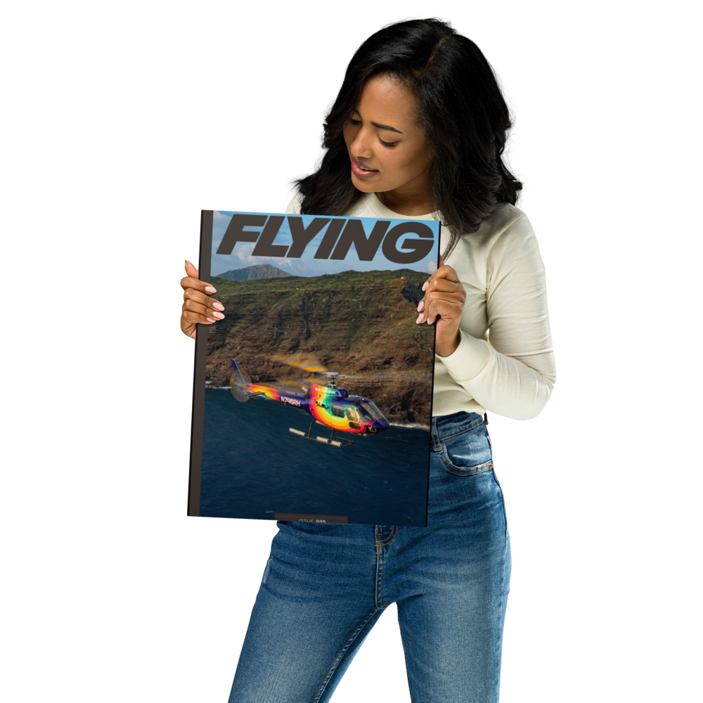 FLYING Magazine Cover Print - March 2023 11×14 Metal Print 