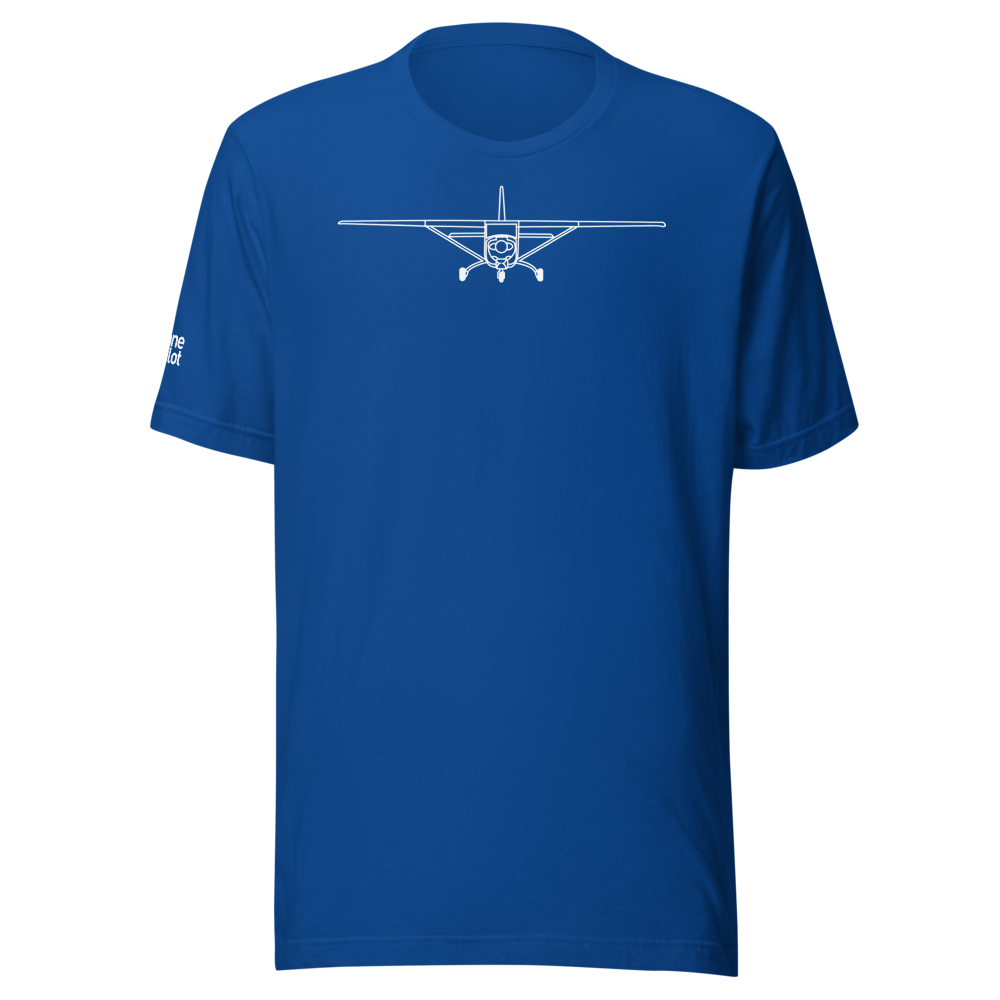 Cessna 172 Schematic T-Shirt (Plane & Pilot) 