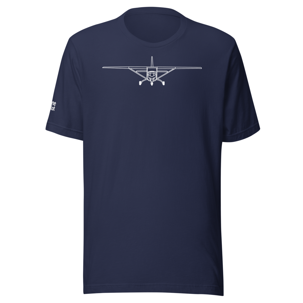 Cessna 172 Schematic T-Shirt (Plane & Pilot) 