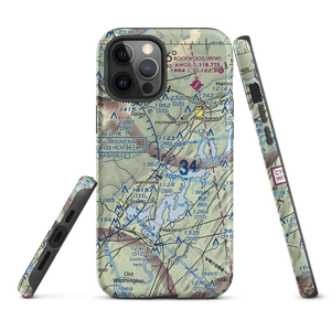 100 Aker Wood Airport (TN41) VFR Sectional  Tough iPhone Case