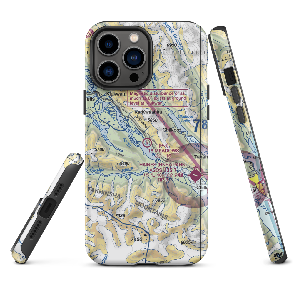 18 Meadows Aerodrome (18AA) VFR Sectional  Tough iPhone Case iPhone 13 Pro Max model shown