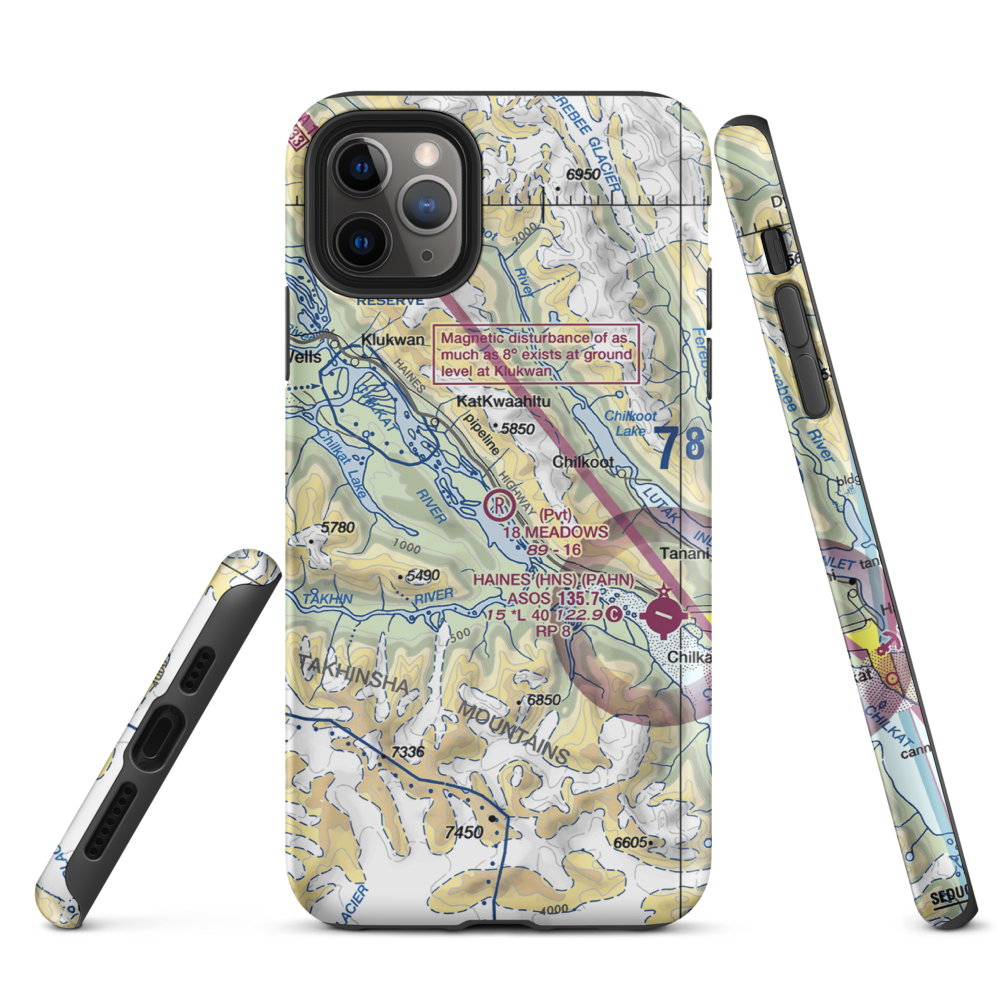 18 Meadows Aerodrome (18AA) VFR Sectional  Tough iPhone Case iPhone 11 Pro Max model shown