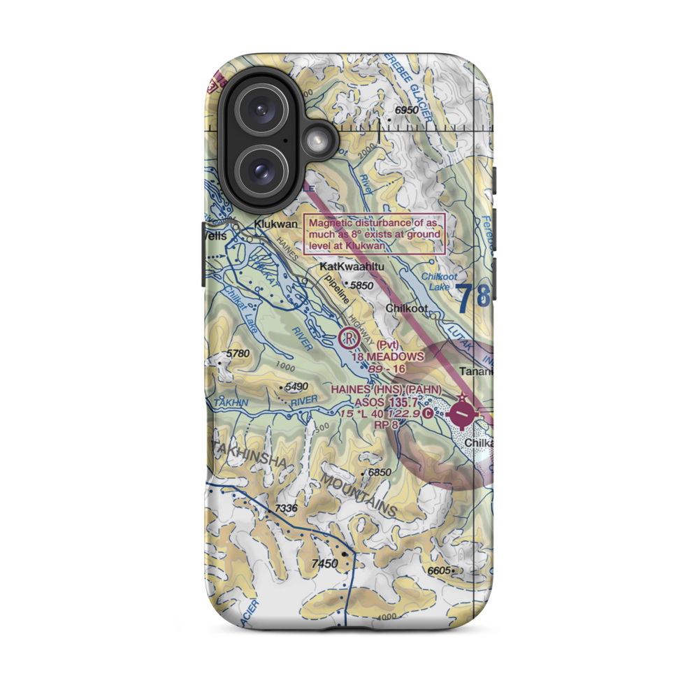 18 Meadows Aerodrome (18AA) VFR Sectional  Tough iPhone Case iPhone 12 Pro model shown