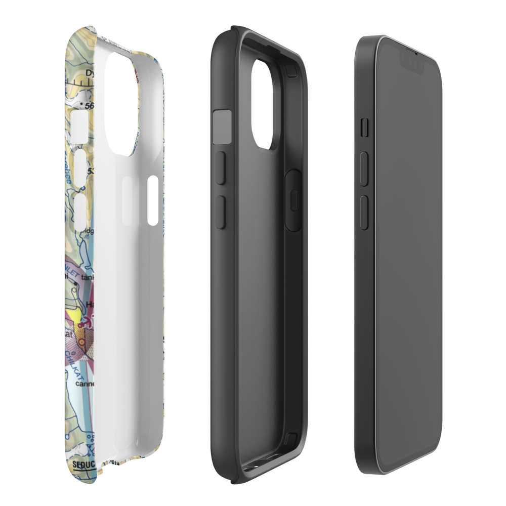 18 Meadows Aerodrome (18AA) VFR Sectional  Tough iPhone Case iPhone 14 model shown