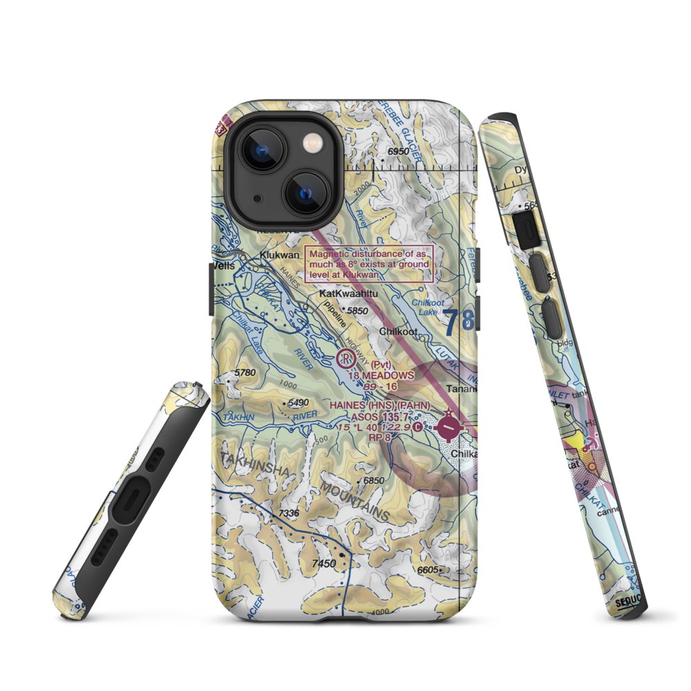 18 Meadows Aerodrome (18AA) VFR Sectional  Tough iPhone Case iPhone 11 Pro Max model shown
