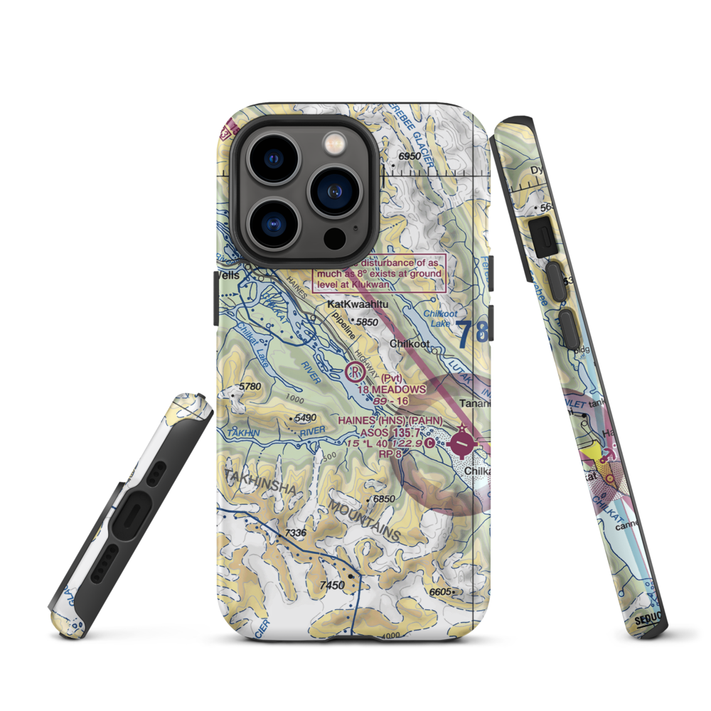 18 Meadows Aerodrome (18AA) VFR Sectional  Tough iPhone Case iPhone 13 Pro model shown