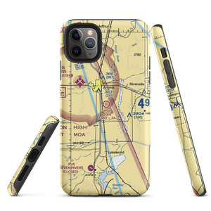 2 X 4 Ranch Airport (NM47) VFR Sectional  Tough iPhone Case