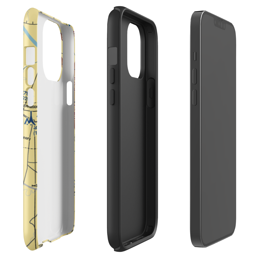 2 X 4 Ranch Airport (NM47) VFR Sectional  Tough iPhone Case iPhone 13 Pro Max model shown