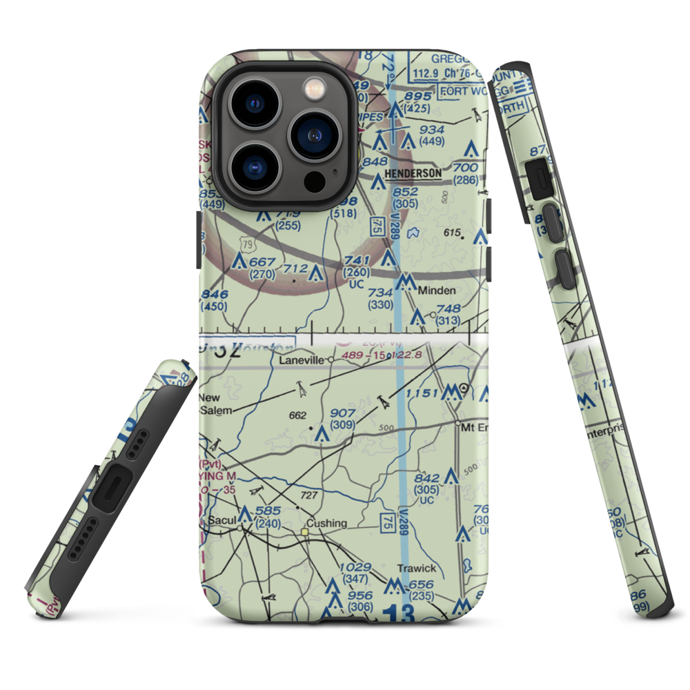 2C Ranch Airport (10TS) VFR Sectional  Tough iPhone Case iPhone 13 Pro Max model shown