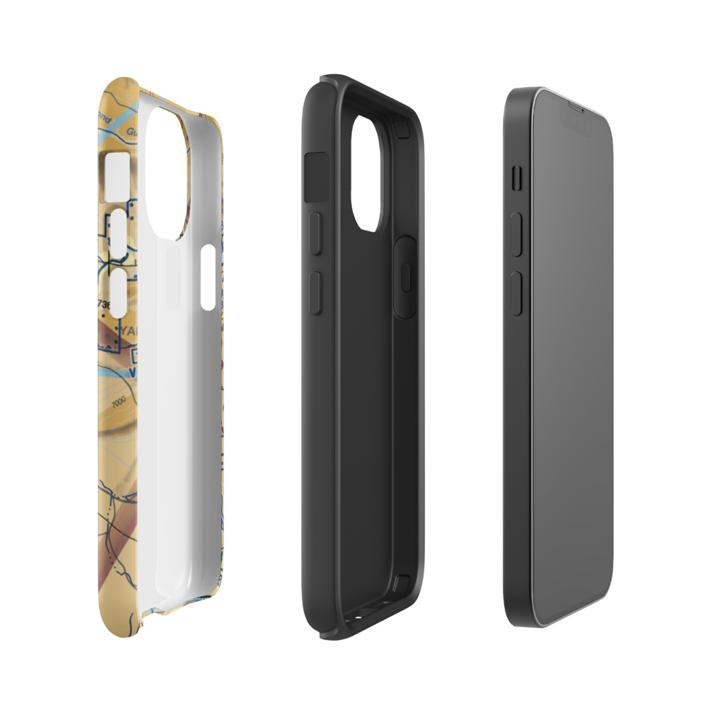 3-I Rocker Ranch Airport (UT79) VFR Sectional  Tough iPhone Case iPhone 13 mini model shown