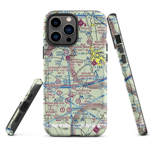 3-M's Airport (96GA) VFR Sectional  Tough iPhone Case