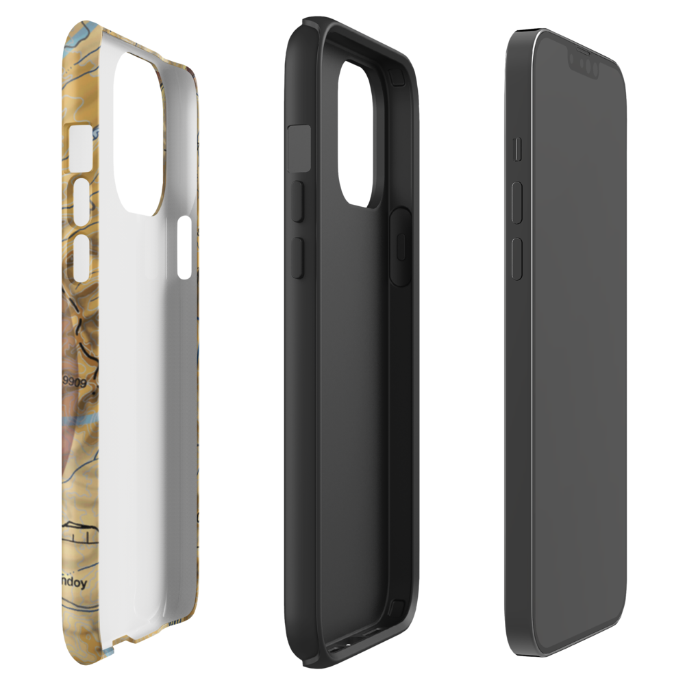 40 Acre Airstrip (ID52) VFR Sectional  Tough iPhone Case iPhone 13 Pro Max model shown