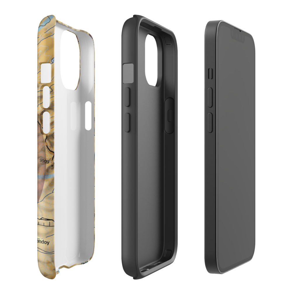 40 Acre Airstrip (ID52) VFR Sectional  Tough iPhone Case iPhone 14 model shown