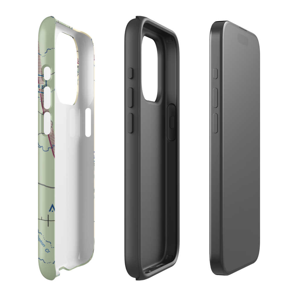 6666 Ranch Airport (6TE6) VFR Sectional  Tough iPhone Case iPhone 15 Pro model shown